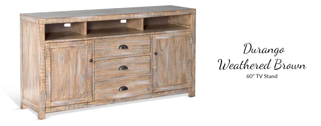 Durango Weathered Brown 60″ TV Console