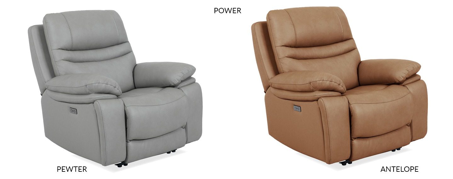 Oslo Leather Power/Manual Recliner