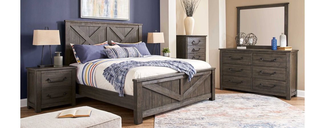 Denver Weathered Brown Bedroom