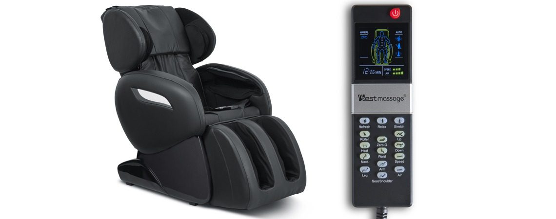 M100 Luxury Black Message Chair
