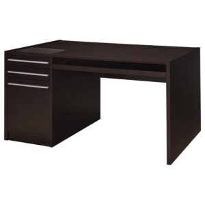 Halston 60-inch 3-drawer Office Computer Desk Cappuccino Halston 60-inch 3-drawer Office Computer Desk Cappuccino