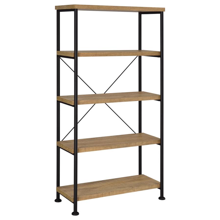 Analiese 63-inch 4-shelf Bookshelf Mango Analiese 63-inch 4-shelf Bookshelf Mango