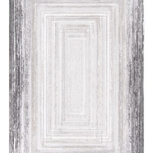 Anisha Silver,smoke Polyester Area Rug Anisha Silver,smoke Polyester Area Rug