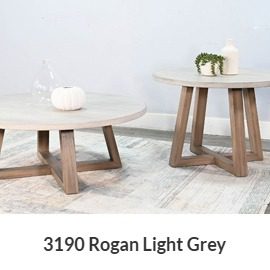 Rogan Light Grey Coffee & End Table
