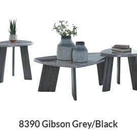 Gibson Grey/Black Coffee & End Table