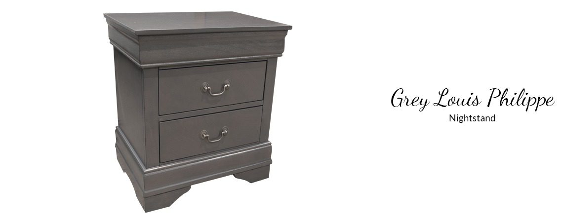 Louis Phillipe Grey Bedroom Set