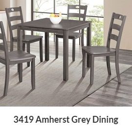 Amherst Grey 5-Piece Dining Set