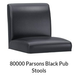 Parsons Black Adjustable Swivel Bar Stool
