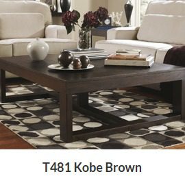 Kobe Brown Coffee & End Table Set