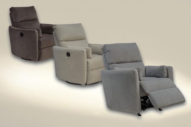 Catnapper Crescent Power Rocker Recliner - Iron