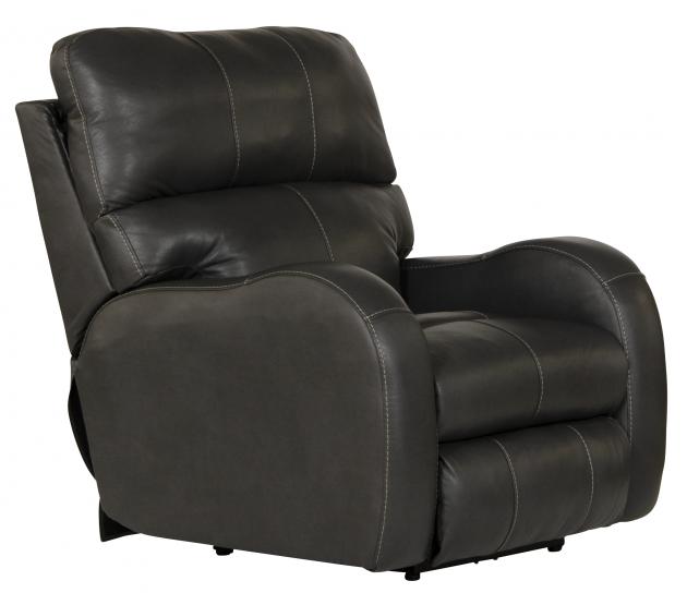 Catnapper Angelo Power Headrest Power LayFlat Recliner - Gunmetal