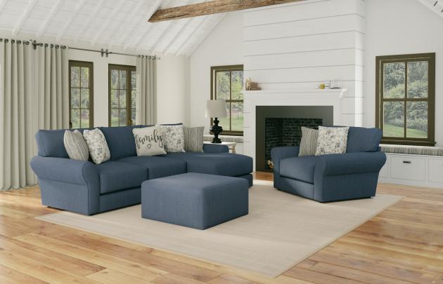 Jackson Furniture Cape May RSF Chaise - Denim