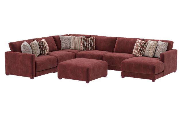 Jackson Furniture Roxanne LSF Chaise - Burgundy
