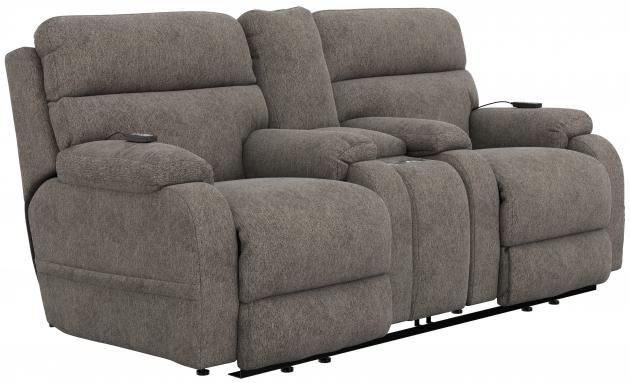 Catnapper Regenerator Dual Lift Power Headrest Console Loveseat w/CR3 Heat/Massage/Lumbar/Zero Gravity - Umber