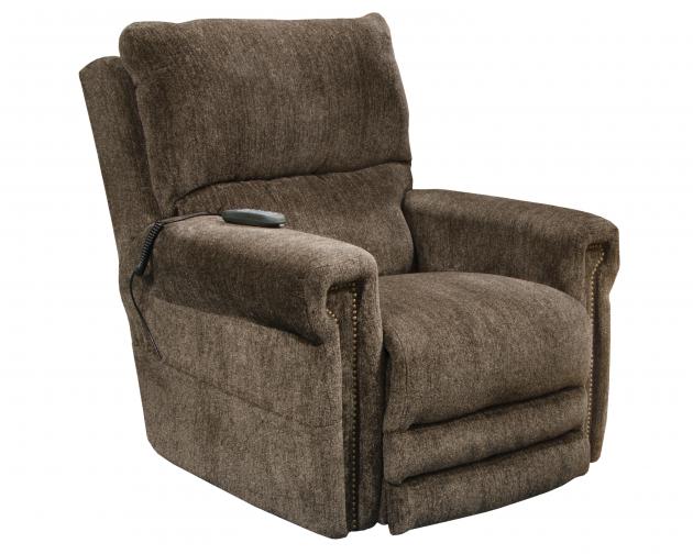 Catnapper Warner Power Headrest w/Lumbar Power Lay Flat Recliner - Tiger`s Eye