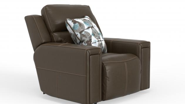 Catnapper Arezzo Power Headrest Power Lay Flat Recliner w/Zero Gravity - Whiskey
